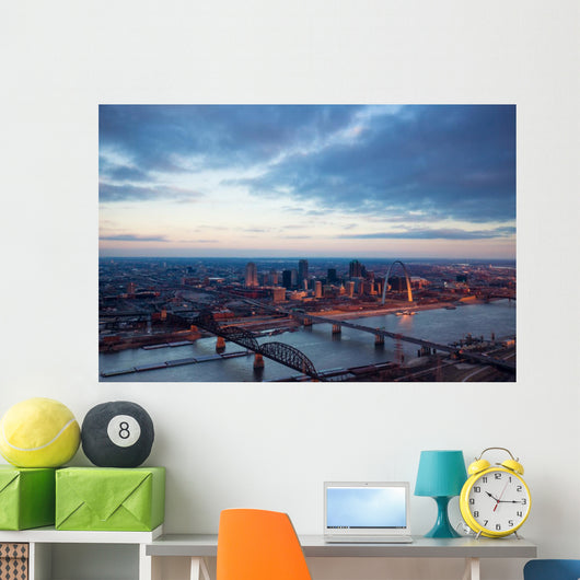St Louis Missouri Aerial Wall Decal