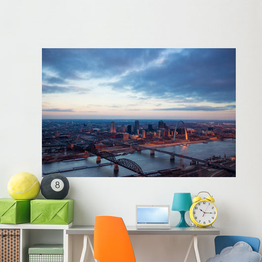 St Louis Missouri Aerial Wall Decal