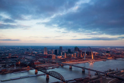 St Louis Missouri Aerial Wall Decal