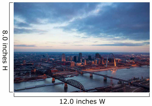 St Louis Missouri Aerial Wall Decal