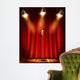 Stage with Red Curtains Wall Decal