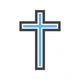 Christian Cross Wall Decal