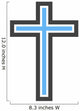 Christian Cross Wall Decal