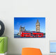 Big Ben with Buses Wall Decal