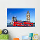 Big Ben with Buses Wall Decal