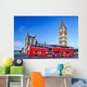 Big Ben with Buses Wall Decal