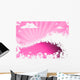 Sea Waves and Pink Wall Decal