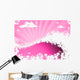 Sea Waves and Pink Wall Decal
