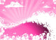 Sea Waves and Pink Wall Decal