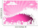 Sea Waves and Pink Wall Decal