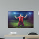 Victorious Soccer Player Wall Decal
