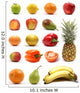 Healthy Nutrition White Wall Decal