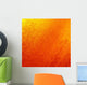 Yellow Orange with Grunge Wall Decal