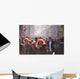 People Crowd Walking Street Wall Decal