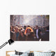 People Crowd Walking Street Wall Decal