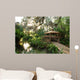 Tranquil Garden Gazebo Setting Wall Decal