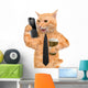 Business Cat Wall Decal