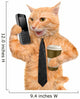 Business Cat Wall Decal
