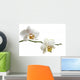 White Orchid Branch Wall Decal