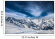 Snowy Peaks against Blue Wall Decal