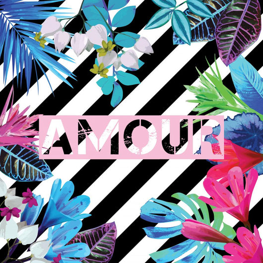 Tropical Exotic Floral Amour Wall Decal