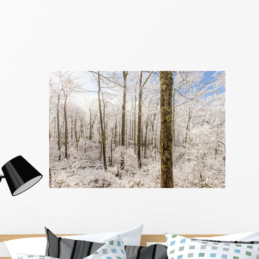 Snowy Smoky Mountains Wall Decal