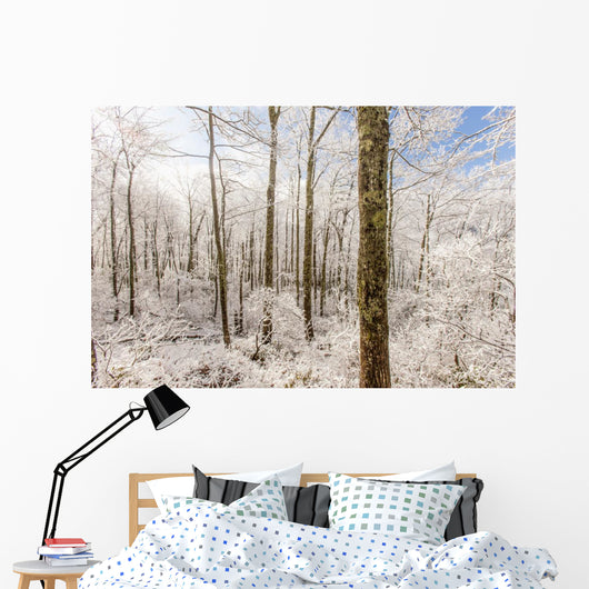 Snowy Smoky Mountains Wall Decal
