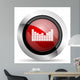 Sound Red Glossy Web Wall Decal