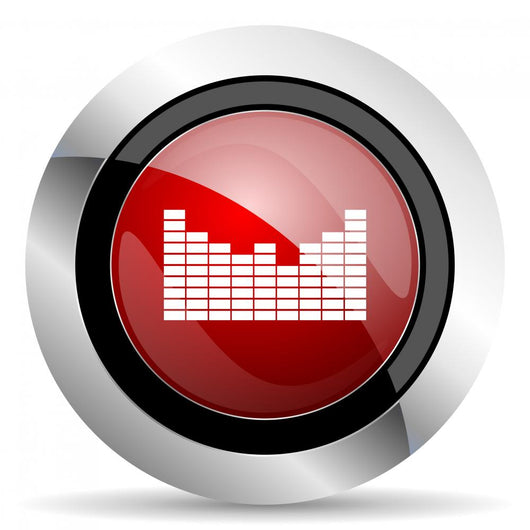 Sound Red Glossy Web Wall Decal
