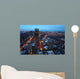 Aerial Night Boston City Wall Decal