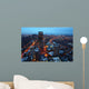 Aerial Night Boston City Wall Decal