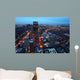 Aerial Night Boston City Wall Decal