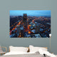 Aerial Night Boston City Wall Decal