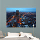 Aerial Night Boston City Wall Decal