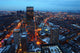 Aerial Night Boston City Wall Decal