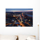 Aerial Night Boston and Wall Decal