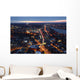Aerial Night Boston and Wall Decal