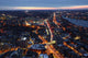 Aerial Night Boston and Wall Decal
