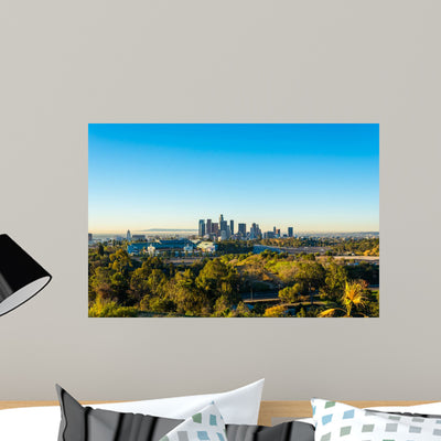 Downtown Los Angeles from Wall Decal shown on a wall