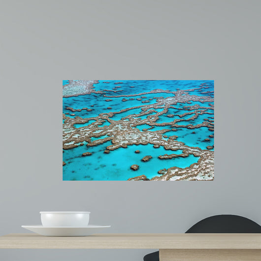 Aerial View Great Barrier Reef Australia-3 Wall Mural