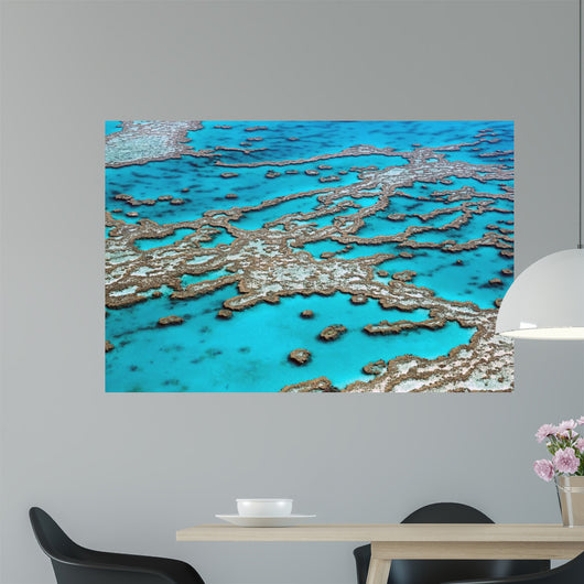 Aerial View Great Barrier Reef Australia-3 Wall Mural