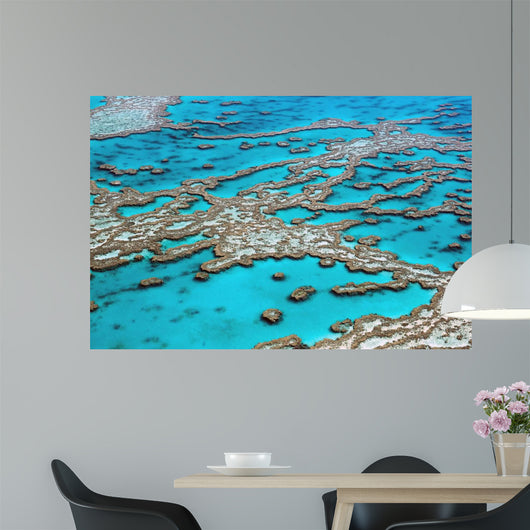 Aerial View Great Barrier Reef Australia-3 Wall Mural