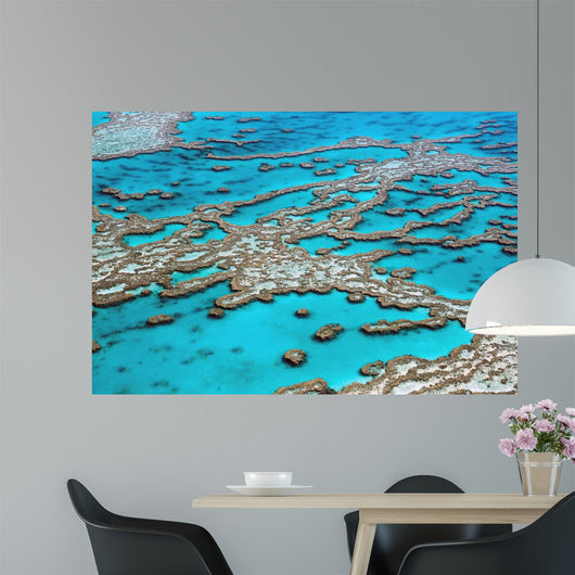 Aerial View Great Barrier Reef Australia-3 Wall Mural