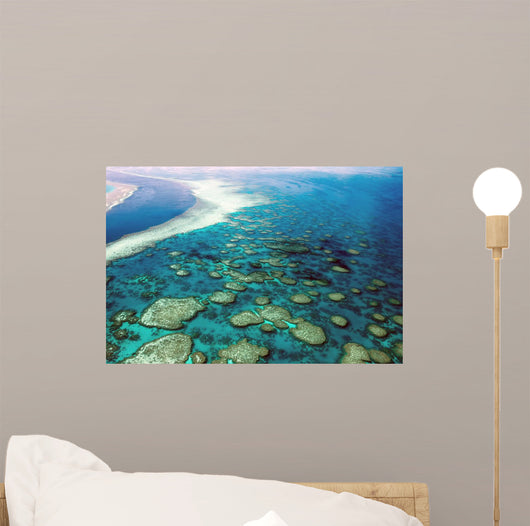 Aerial View Great Barrier Reef Australia-4 Wall Mural