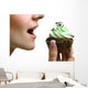 Closeup Woman Eating Chocolate Wall Decal