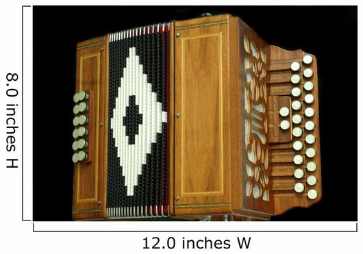 Diatonic Accordion Wall Decal
