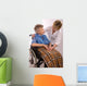 Health Care Worker and Wall Decal