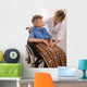 Health Care Worker and Wall Decal