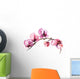 Pink Watercolor Flowers Orchid Wall Decal