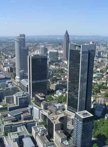 Frankfurt from Air Vertical Wall Decal